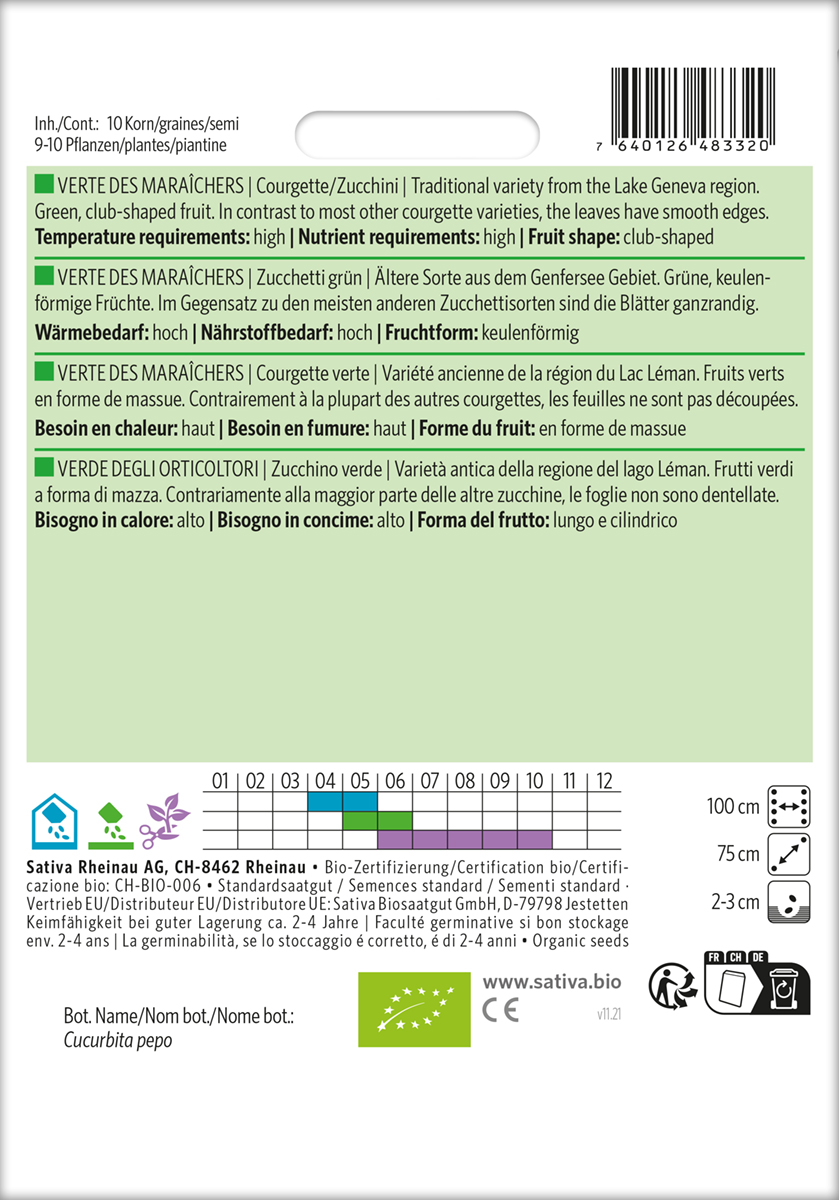 zu25_zucchini_verte_des_maraichers_biosaatgut Zucchini 'Verte des Maraîchers' Biosaatgut