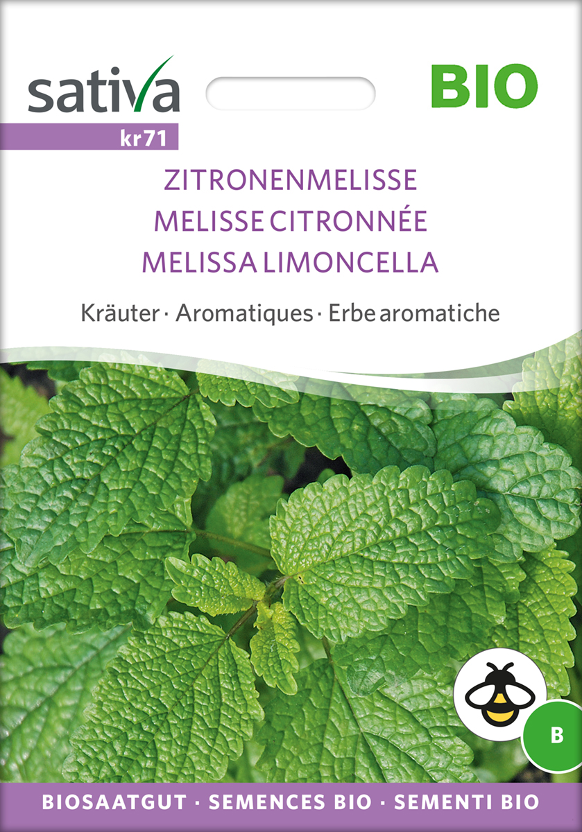 kr71_zitronenmelisse_bio_saatgut Zitronenmelisse von Sativa