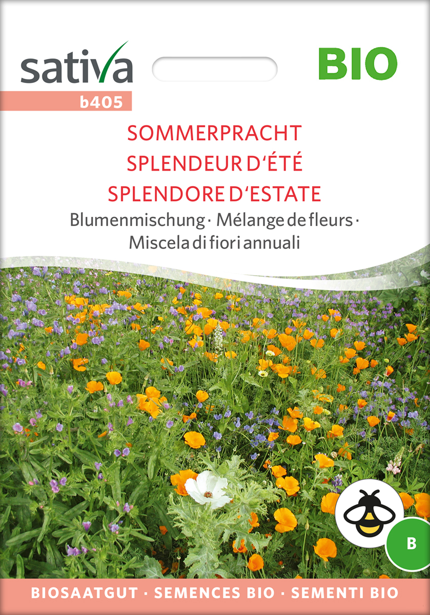 Sommerpracht Blumenmischung - BIO Samen von Sativa