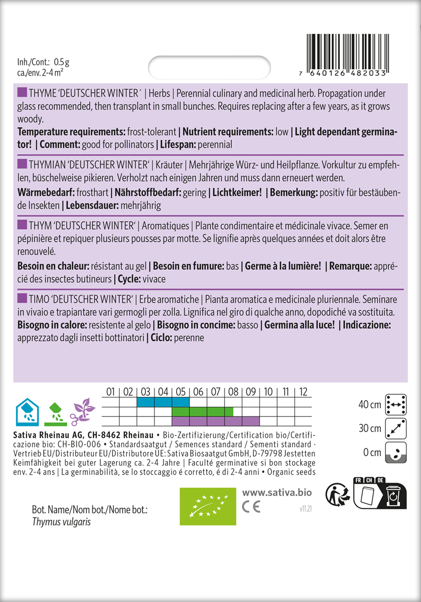 Thymian BIO Samen