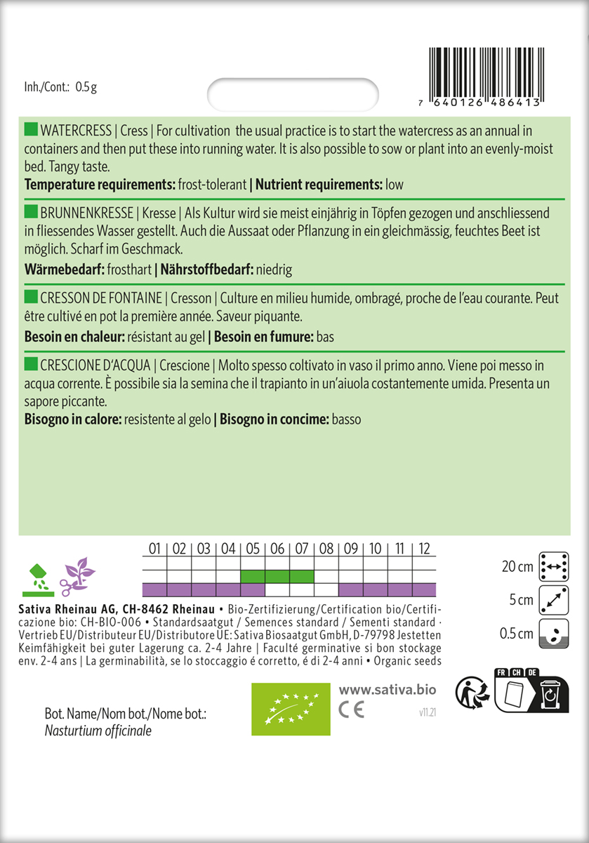 Brunnenkresse Sativa