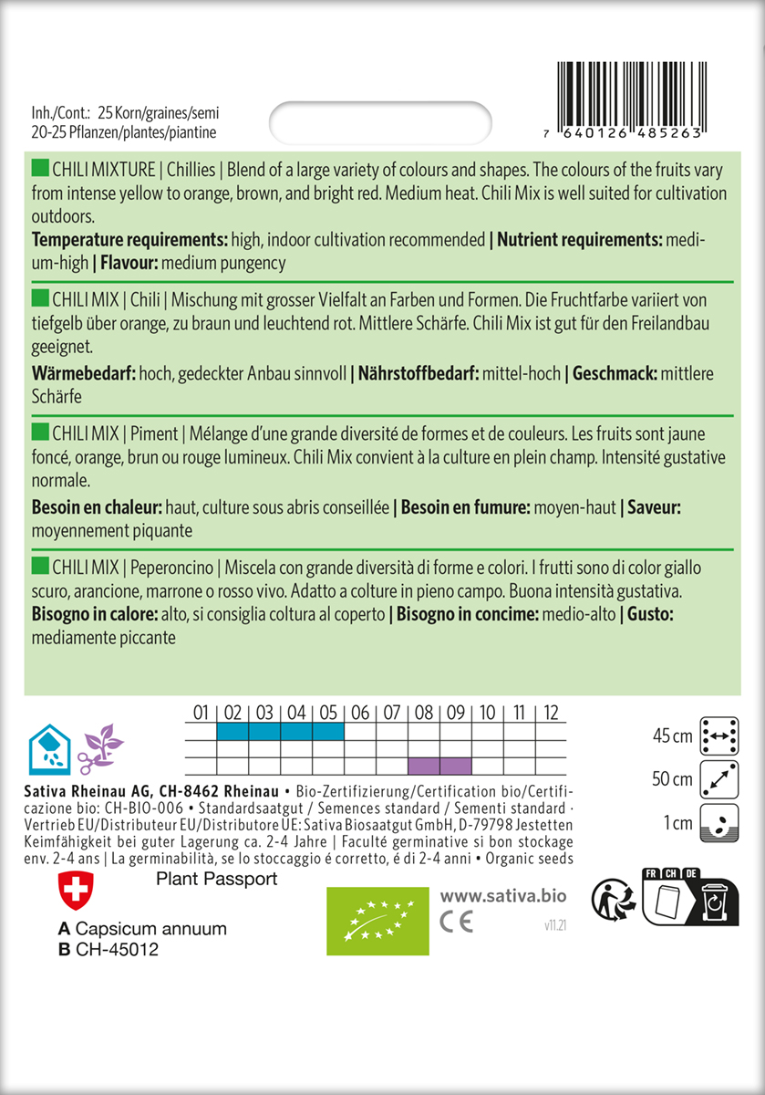 Chili Mix Biosaatgut