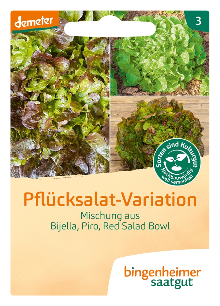 Pflücksalat Variation bingenheimer saatgut