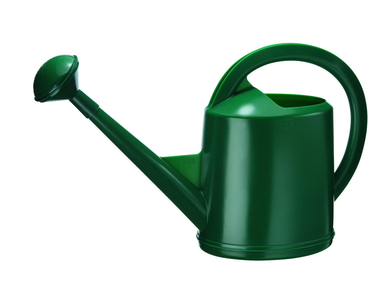Grüne Stöckli Gießkanne 12 Liter mit Brause