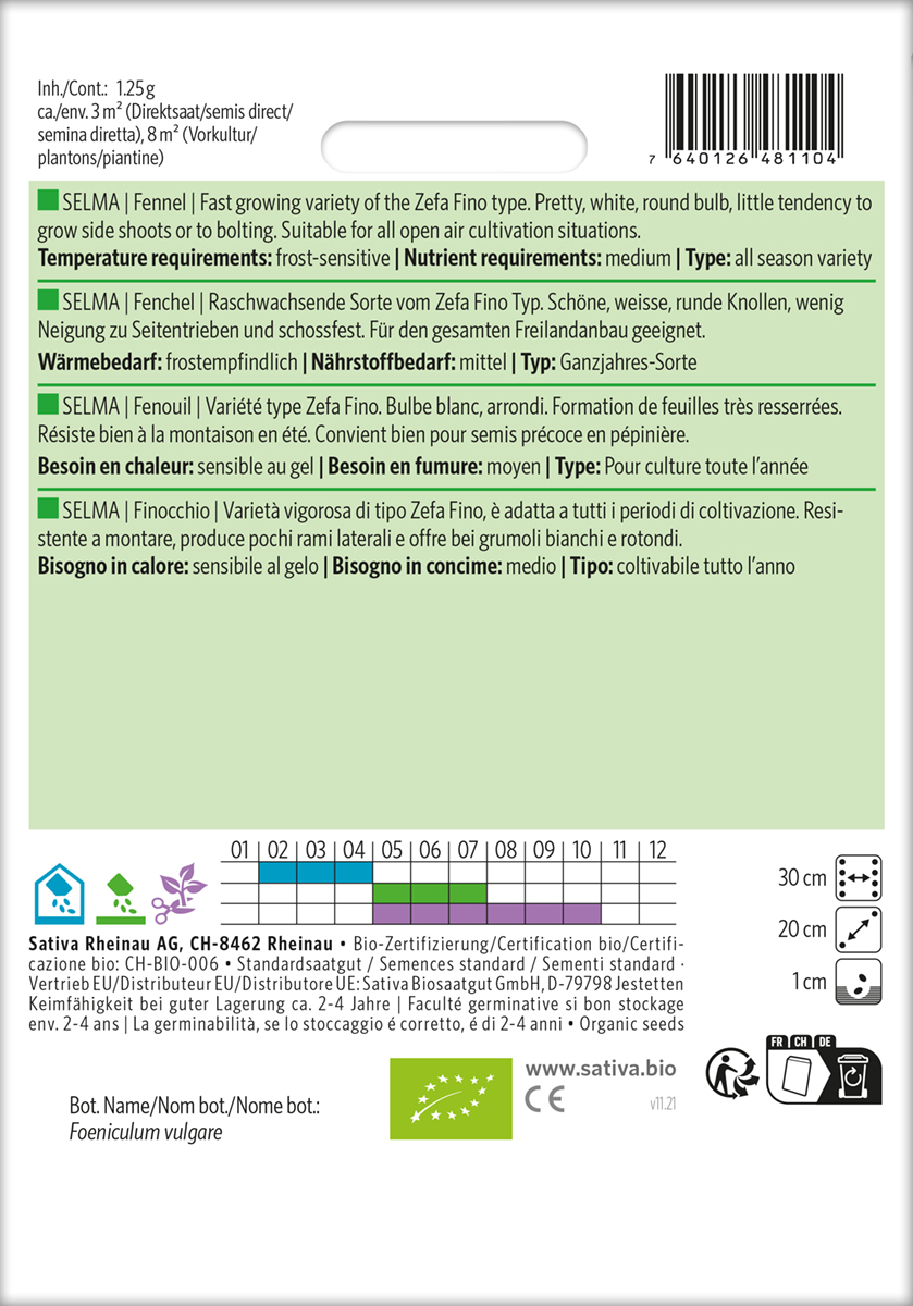 Fenchel Selma Bio Samen
