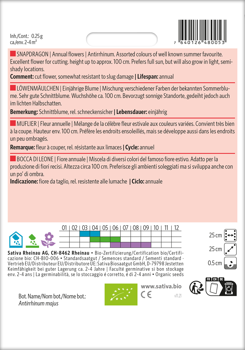 b111_loewenmaeulchen_biosaatgut Löwenmäulchen Biosaatgut