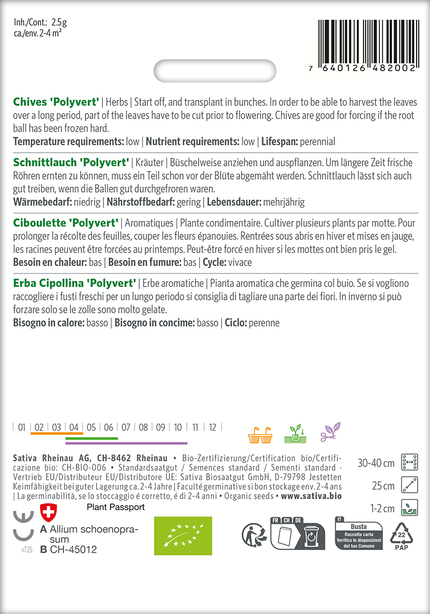 Schnittlauch Allium schoenoprasum