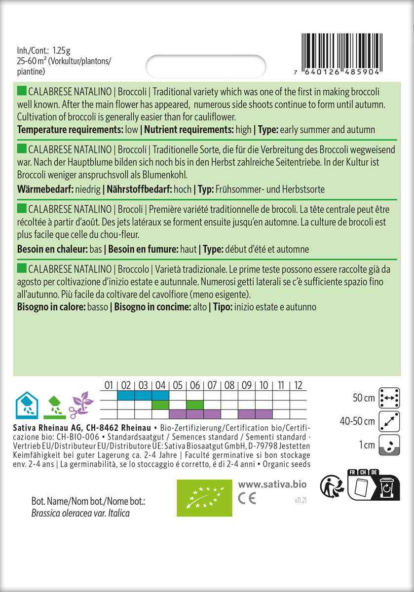 Broccoli Calabrese Natalino Biosaatgut