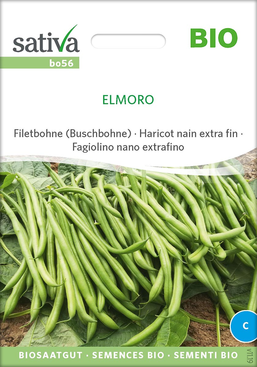 Bohne Buschbohne Elmoro, Biosaatgut Sativa