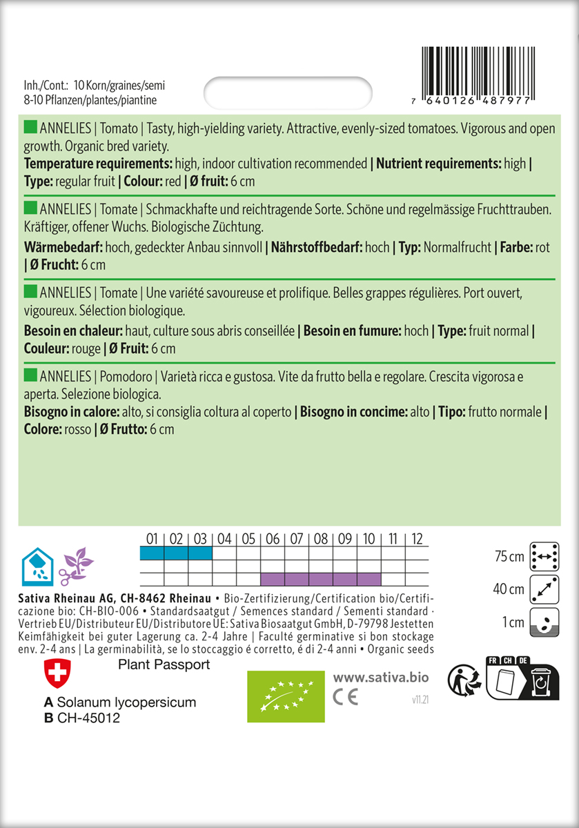 Tomate Annelies BIO Samen