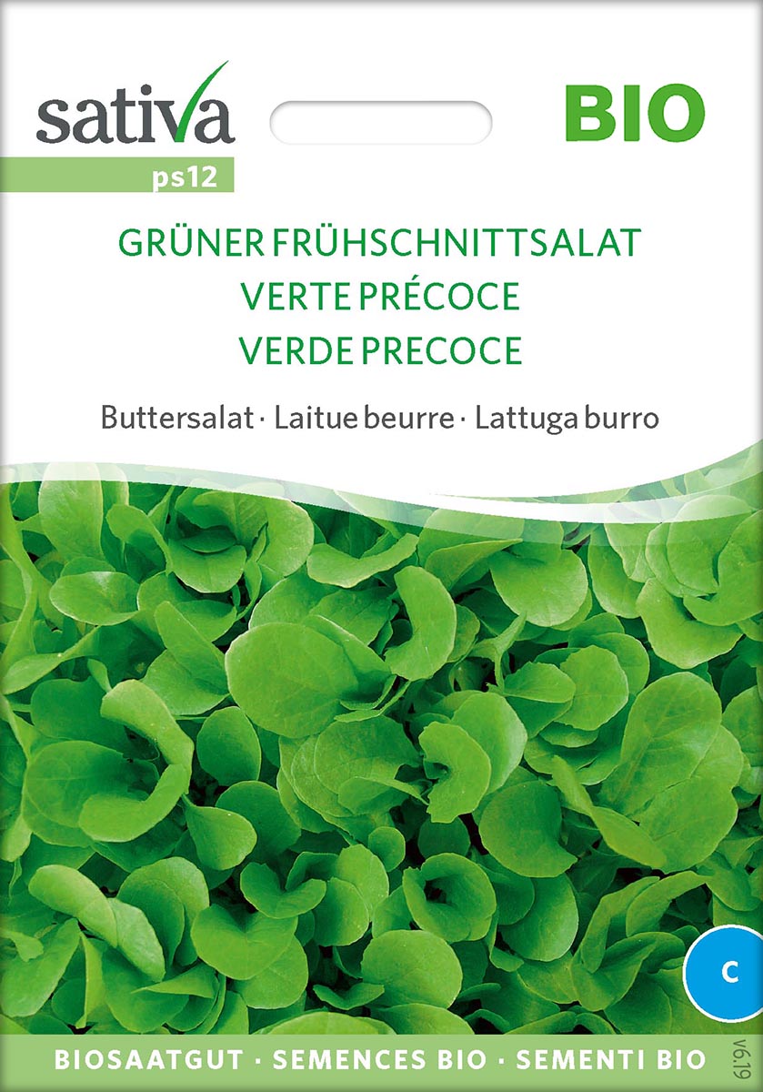 Frühschnittsalat Grüner, Buttersalat Biosamen