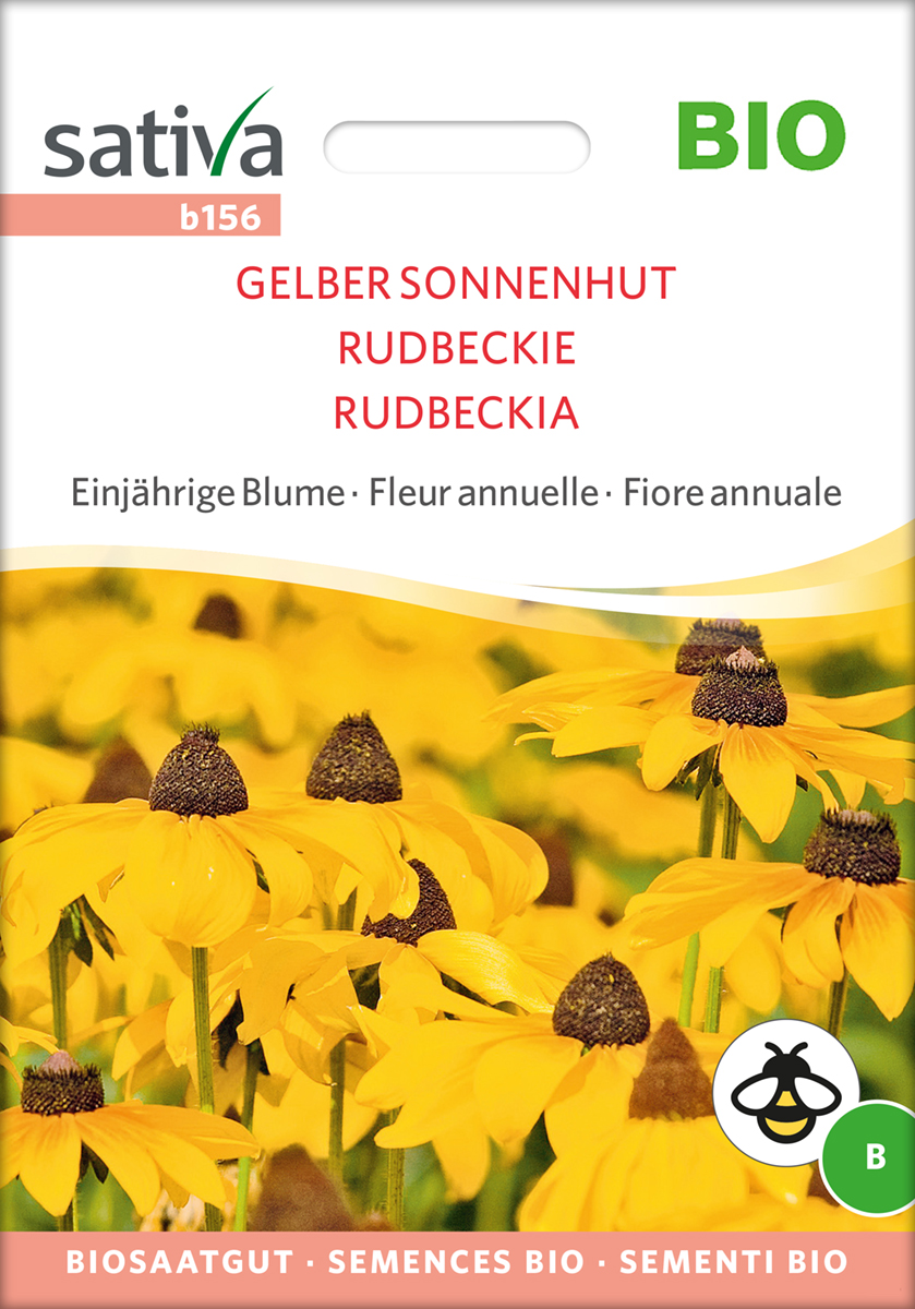 b156_gelber_sonnenhut_rudbeckia_bio_samen Gelber Sonnenhut / Rudbeckia BIO Samen
