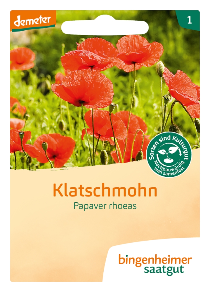 Klatschmohn BIO Samen bingenheimer saatgut