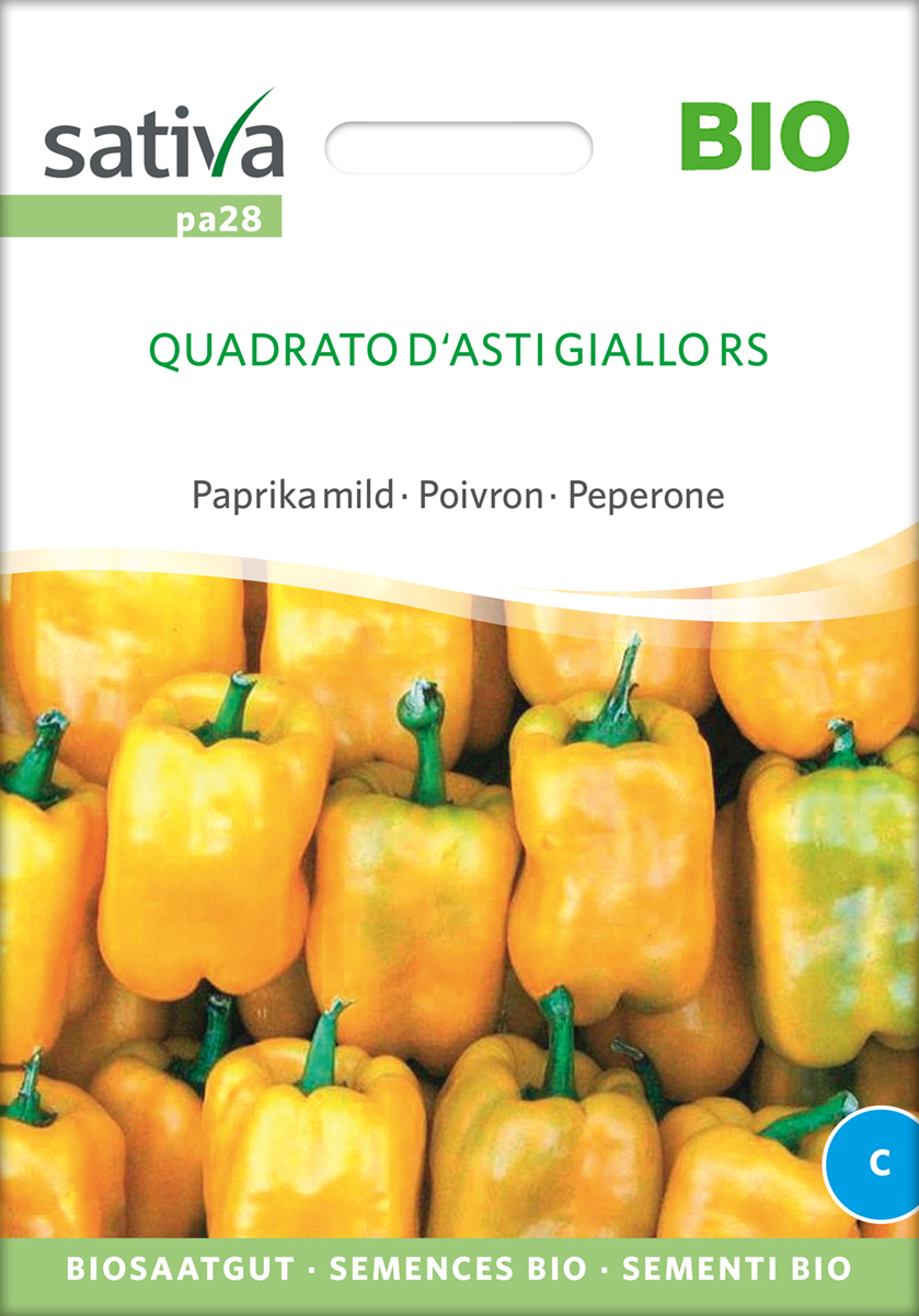 Paprika 'Quadrato d'Asti Giallo RS' BIO Samen