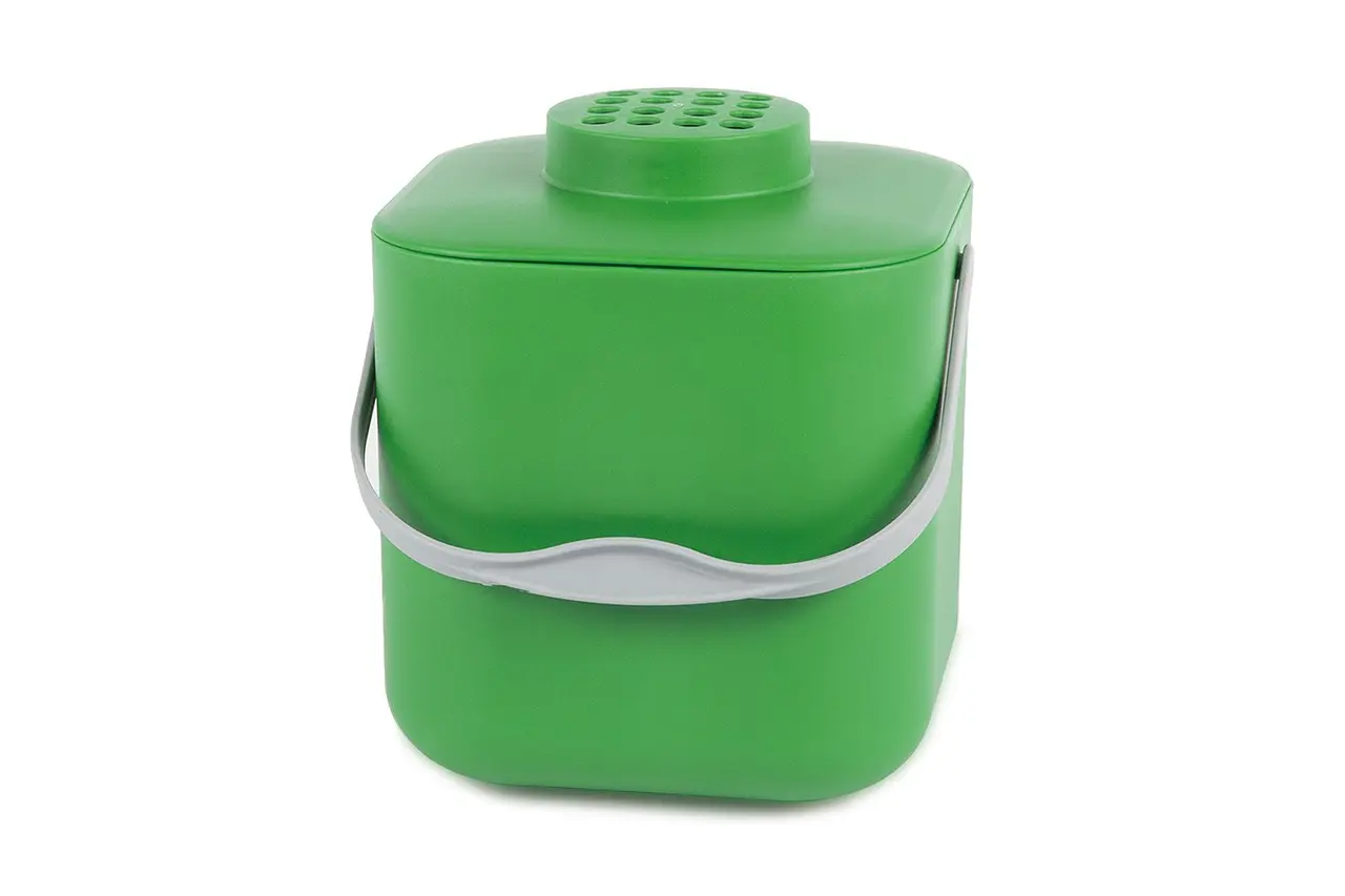 POT Komposteimer mit Filter und Deckel grün / Stöckli